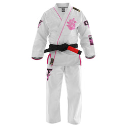 Continuous Flow BJJ Orchid Gi (White/Pink)