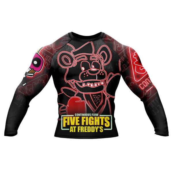Five Fights at Freddy's Long Sleeve Rashguard – Continuous Five Fights at Freddy's Long Sleeve Rashguard – Continuous
