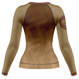 Jelly Bean Long Sleeve Rashguard Brown