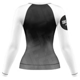 Jelly Bean Long Sleeve Rashguard White