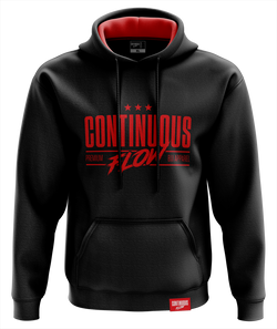 Continuous Flow BJJ Premium Hoodie Black/Red