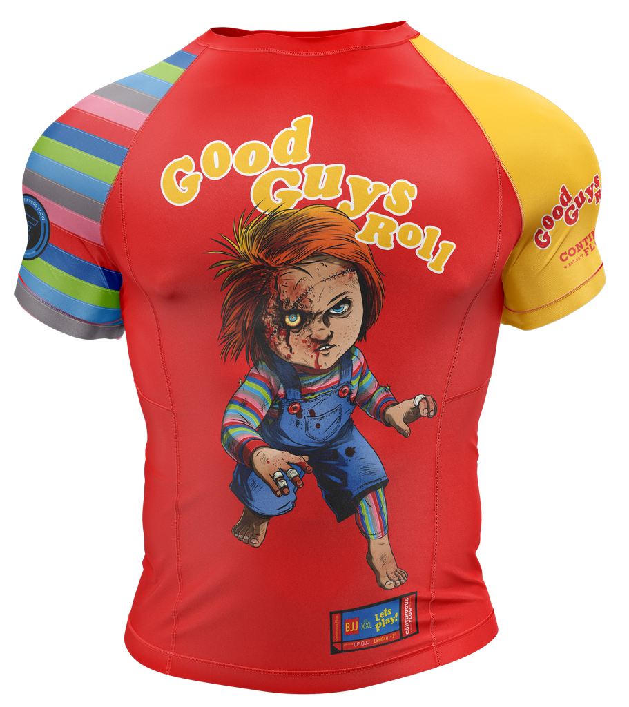 Continuous Flow Chucky Rashguard (RED Short Sleeves) – Continuous Flow BJJ