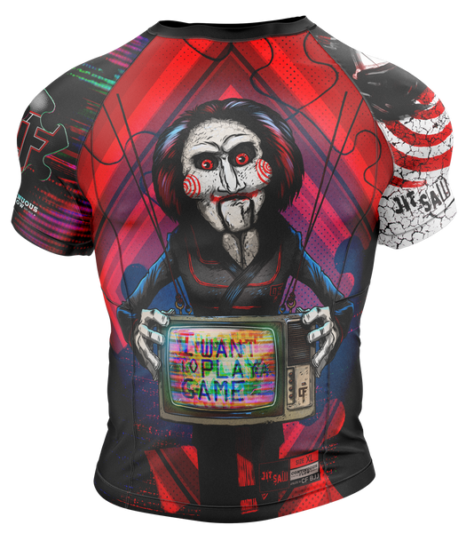 Continuous Flow Jitsaw rashguard short sleeves