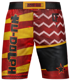 Hu-Dolph MMA Shorts (Red Yellow)