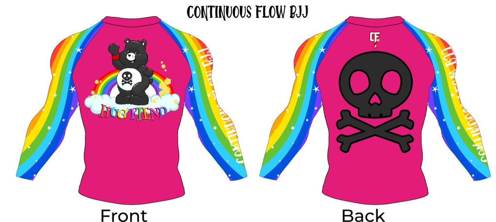 Hug Fiend Rashguard Pink – Continuous Flow BJJ