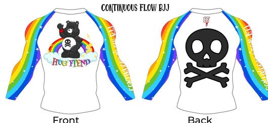 Hug Fiend Rashguard White – Continuous Flow BJJ
